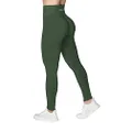 Sunzel Scrunch Butt Lifting Leggings Women High Waisted Seamless Workout Leggings Gym Booty Tights Tummy Control Yoga Pants, Bronze Green, Large