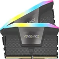 Corsair Vengeance RGB DDR5 64GB (2x32GB) DDR5 6000MHz C40 AMD Optimized Desktop Memory Kit - Dynamic Ten-Zone RGB Lighting - Onboard Voltage Regulation - AMD Expo Compatibility - Black