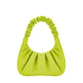 JW PEI Women's Gabbi Ruched Hobo Handbag, Cyber Lime