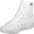 Converse Chuck Taylor All Star Leather High Top Sneaker, White Monochrome, 12 M US