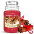 Yankee Candle Large Jar Scented Candle, Sparkling Cinnamon, Up to 150 Hours Burn Time