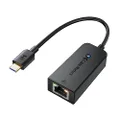 Cable Matters Plug & Play USB C to Ethernet Adapter with PXE, MAC Address Clone (Thunderbolt to Ethernet Adapter, Gigabit Ethernet to USB C) in Black - Compatible with MacBook Pro, XPS, Surface Pro