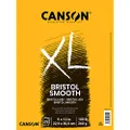 Canson XL Series Bristol Pad, Heavyweight Paper for Ink, Marker or Pencil, Smooth Finish, Fold Over, 100 Pound, 9 x 12 Inch, Bright White, 25 Sheets