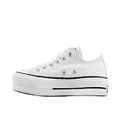 Converse Women's Chuck Taylor All Star Lift Sneakers, White/Black/White, 9