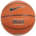 Nike Baller Basketball Full Size (29.5", Ages 13+) Amber/Black/Metallic Platinum