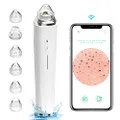 Blackhead Remover Pore Vacuum, 【FDA Certification】WiFi Visible Facial Pore Cleanser with HD Camera Pimple Acne Comedone Extractor Kit with 6 Suction Heads Electric Blackhead Suction Tool