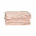 UnHide Marshmallow - Faux Fur Blanket - Heavy Weight, Extra Soft Blanket - Made from Recycled Materials - Machine Washable - Queen Size (60" x 80") - Rosy Baby