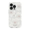 Kate Spade New York Hardshell Case for iPhone 14 Pro Hollyhock Floral Clear