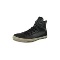 Converse Boy's Chuck Taylor All Star Leather High Top Sneaker, black mono, 9.5 US