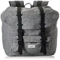 Herschel Little America Laptop Backpack, Raven Crosshatch/Black, Classic 25.0L, Little America Laptop Backpack