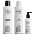 Nioxin System 1 Hair Care Kit for Natural Hair with Light Thinning, 3 Count, Full Size
