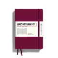 Leuchtturm1917 Hardcover A5 Medium Notebook Port Red - Ruled