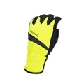 SEALSKINZ Unisex Waterproof All Weather Cycle Glove, Neon Yellow/Black, Small