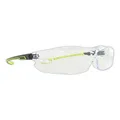 MAGID Y26AFC ANSI z87 OTG Safety Glasses | Over-The-Glasses Ratcheting Temple Anti-Fog, Hi-Viz Green (1 Pair)