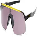 Oakley Men's Oo9463 Sutro Lite Rectangular Sunglasses, Tour De France Yellow Fade/Prizm Road Black, 39 mm