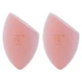 Real Techniques Miracle Powder Sponge, Microfiber Technology Ideal for Use with Powders, Beauty Sponge, Makeup Blender, Blends & Sets Makeup, Pink, 2 Count