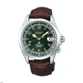 Seiko Prospex"Alpinist" Compass Green Dial Sapphire Glass Leather Watch SPB121J1, Blue, Modern