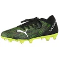 PUMA Men's Ultra 3.2 FG/AG Soccer Shoe, Black White-Yellow Alert, 11.5