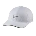 Nike Men's White Featherlight Adjustable Performance Hat Cap
