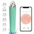 Blackhead Remover, WiFi Visible Pore Vacuum Facial Pore Cleanser with HD Camera Pimple Acne Comedone Extractor Kit with 6 Suction Heads USB Electric Black Head Suction Tool