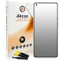 Akcoo [2 Pack] 3D Matte Screen Protector for OnePlus 9 Pro 5G,UV Liquid Full Screen adhesive tempered glass anti-glare/Compatible with Fingerprint sensor