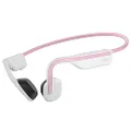 Shokz OpenMove Bluetooth Wireless Headphones with Mic, Bone Conduction Wireless Headset with 6H Playtime, IP55 Waterproof Sports Headphones for Running, Workout, Yoga (Himalayan Pink)