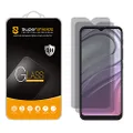 (2 Pack) Supershieldz (Privacy) Anti Spy Screen Protector Designed for Motorola Moto G Pure, Tempered Glass, Anti Scratch, Bubble Free