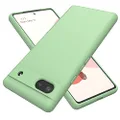 Weycolor Google Pixel 6A Case, Slim Soft Anti-Scratch Microfiber Lining Full-Body Protective Phone Case for Pixel 6A (Green)