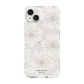 Kate Spade New York Hardshell Case for iPhone 14 Plus Hollyhock Floral Clear
