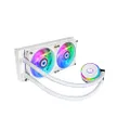 Cooler Master MasterLiquid PL240 Flux White Edition CPU Liquid Cooler - AIO Water Cooling System, 2 x 120mm Fans, 240mm Radiator, ARGB Gen 2 Controller Included - AMD & Intel Compatible, White