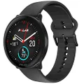 Polar Ignite 3 Series Fitness Tracking Smartwatch with AMOLED Display, GPS, Heart Rate Monitoring, Sleep Analysis, and Real-Time Voice Guidance; S-L, for Men or Women, Night Black