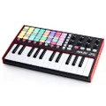 AKAI Professional APC Key 25 MK2-25-Key USB MIDI Keyboard Controller for Clip Launching with Ableton Live Lite, 40 RGB Pads and 8 Rotary Knobs