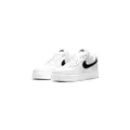 Nike Men's AIR Force 1 '07 Basketball Shoe, White Black, 10 UK