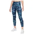 Nike Dri-FIT One Women's Mid-Rise Camo Leggings Style: DD4559-437 Thunder Blue/White (Medium)