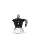 Bialetti - Moka Induction, Moka Pot, Suitable for all Types of Hobs, 2 Cups Espresso (2.8 Oz), 90 milliliters,Black