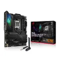 ASUS ROG Strix X670E-F Gaming WiFi AMD Ryzen AM5 ATX motherboard, 16 + 2 power stages, DDR5 support, four M.2 slots with heatsinks, USB 3.2 Gen 2x2, PCIe 5.0, WiFi 6E, AI Cooling II, and Aura Sync