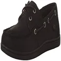 Sperry Women's Koifish Boat Shoe, Black/Black, 7.5