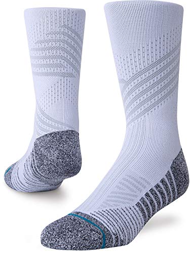 Stance Men's Sock Athletic Crew ST, White, Small