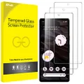 JETech Screen Protector for Google Pixel 7a 6.1-Inch, Fingerprint Compatible, Tempered Glass Film, HD Clear, 3-Pack