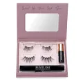 MoxieLash - Essentials Kit Vol 2 - Mini Liquid Magnetic Eyeliner, Two Sets of Premium Magnetic Lashes and Eyeliner Remover Swabs - Sassy and Baby Lash Sets - Up to 60 Wears - No Glue & Mess Free