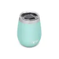 YETI Rambler Stainless Steel Vacuum Insulated Wine Tumbler with MagSlider Lid, 10oz, Seafoam