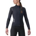 Castelli Women's Perfetto RoS 2 Jacket, Windproof Jacket for Road and Gravel Biking I Cycling, Light Black/Black, Medium