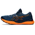 ASICS Men's Gel-Nimbus 24 Running Shoes, French Blue/Shocking Orange, 8 US