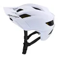 Troy Lee Designs Flowline Adult Mountain Bike Helmet MIPS EPP Lightweight Vented Adjustable Detachable Visor All Mountain Enduro, Gravel, Trail, BMX, Off-Road MTB (White, MD/LG)
