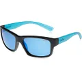 Bolle Bollé Holman Floatable Sunglasses Matte Black Crystal Blue Unisex-Adult Medium