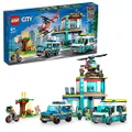 LEGO City 60371 Emergency Vehicles HQ Building Toy Set (706 Pieces)