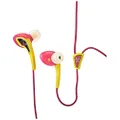 Audio-Technica ATH-SPORT2 SonicSport In-Ear Headphone for Smartphones, Yellow/Pink