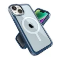 Speck iPhone 14 & iPhone 13 Case - Slim, Built for MagSafe, Scratch Resistant & Drop Protection Clear Phone Case - Anti-Yellowing 6.1" iPhone 13 & iPhone 14 Case - Glass Navy/Winter Navy GemShell