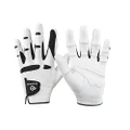 BIONIC Gloves –Men’s StableGrip Golf Glove W/Patented Natural Fit Technology Made from Long Lasting, Durable Genuine Cabretta Leather, White, X-Large