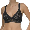 Hanky Panky Womens Signature Lace Crossover Bralette in Black Size Small